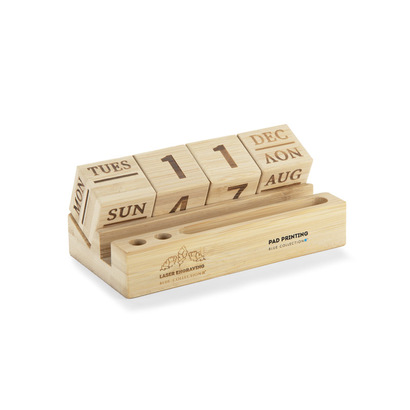 Kalendarz bambusowy NEN naturalny