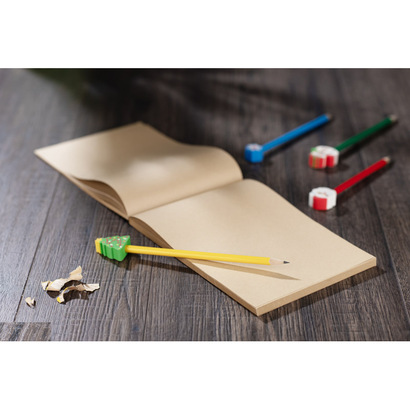 OŁÓWEK z gumką CHRISTMAS - Choinka żółty