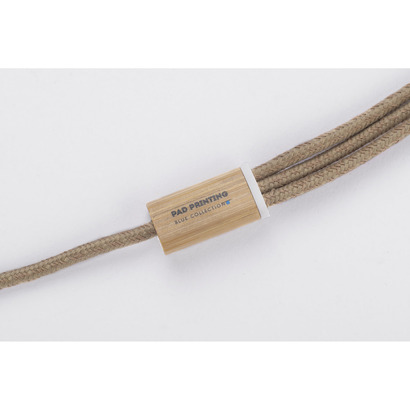 Kabel USB 3 w 1 FLAX naturalny