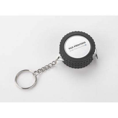 Brelok miara TIRE 1 m srebrny