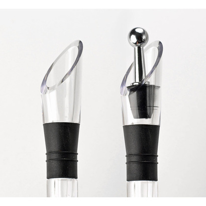 Wkład chłodzący z nalewakiem do wina BLANC srebrny