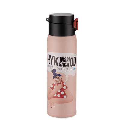 Kubek termiczny FADE 420 ml różowy