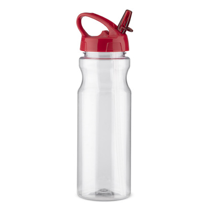 Bidon ze słomką TRANCE 700 ml czerwony