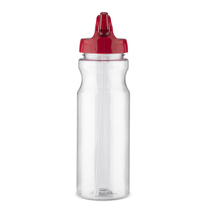 Bidon ze słomką TRANCE 700 ml czerwony
