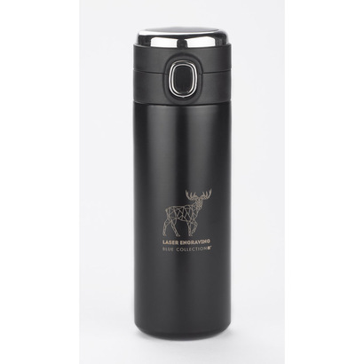 Kubek termiczny FOKS 420 ml czarny