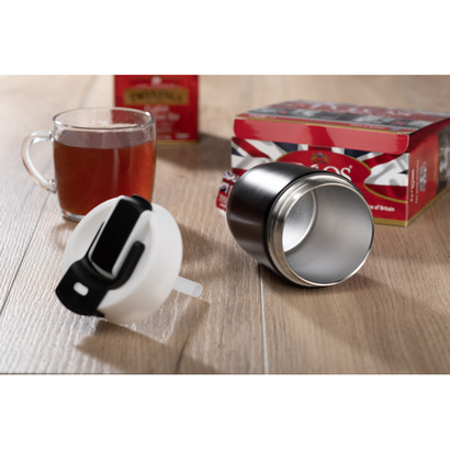 Kubek termiczny DOPPIO 360 ml czarny