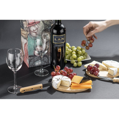 Nóż z deską do sera GORGONZOLA naturalny