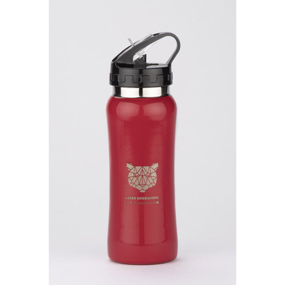 Bidon stalowy PATRO 600 ml czerwony