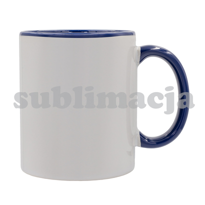 Kubek z powłoką sublimacyjną Gaeta 330 ml granatowy