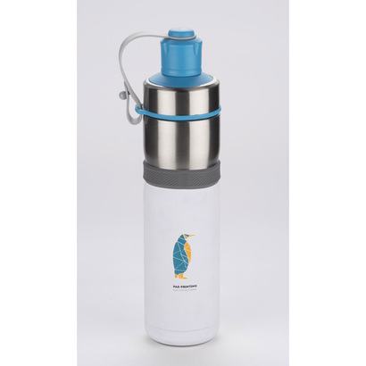 Bidon termiczny BREEZE 500 ml biały