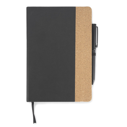Zestaw - notes z długopisem ZENIX czarny