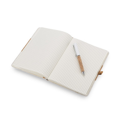 Zestaw - notes z długopisem CALMO naturalny