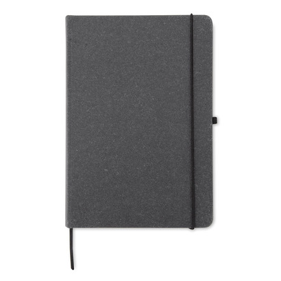 Notes A5 z recyklingowanego PU, GLITZO czarny