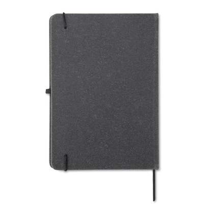 Notes A5 z recyklingowanego PU, GLITZO czarny