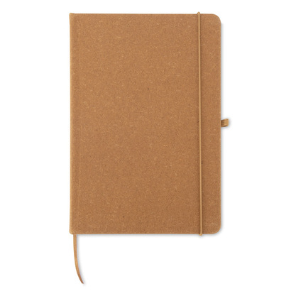 Notes A5 z recyklingowanego PU, GLITZO brązowy