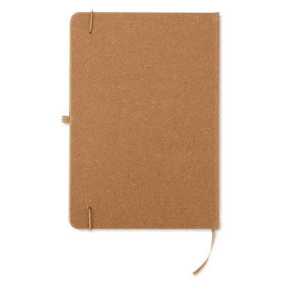Notes A5 z recyklingowanego PU, GLITZO brązowy