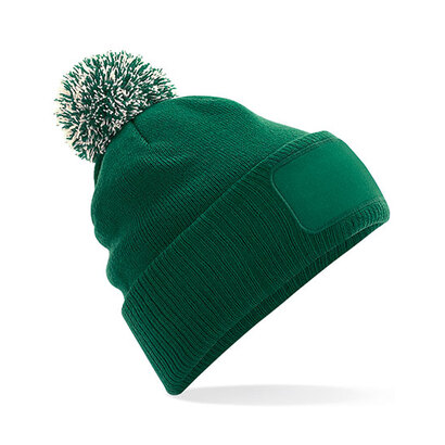 Czapka zimowa z nadrukiem SNOW Bottle Green
