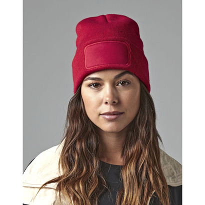 Czapka zimowa z nadrukiem ORIGINAL PATCH BEANIE Olive Green