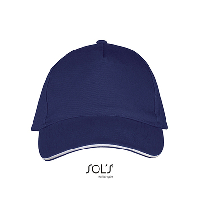 Five Panels Cap Long Beach French Navy