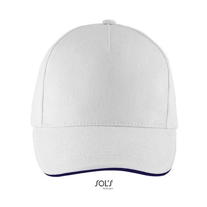 Five Panels Cap Long Beach White