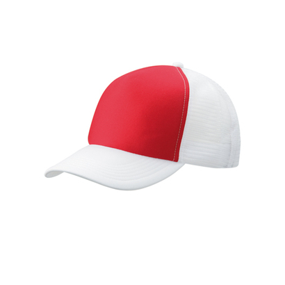 Czapki reklamowe poliestrowe MESH CAP Red