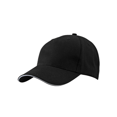 Czapka z daszkiem 5 PANEL SANDWICH CAP Black