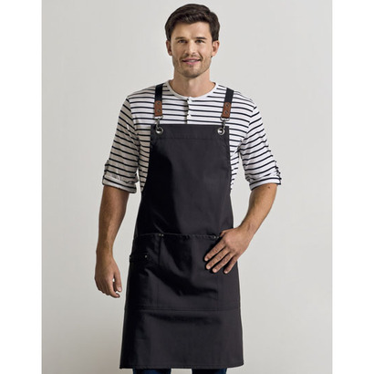 Fartuch kuchenny CROSS BACK Olive (ca. Pantone 7763C)