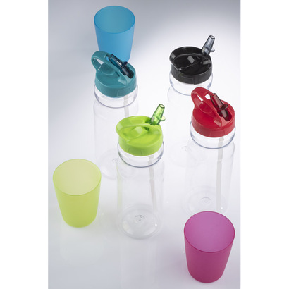 Bidon ze słomką TRANCE 700 ml błękitny