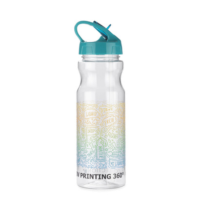 Bidon ze słomką TRANCE 700 ml błękitny