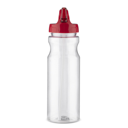 Bidon ze słomką TRANCE 700 ml czerwony