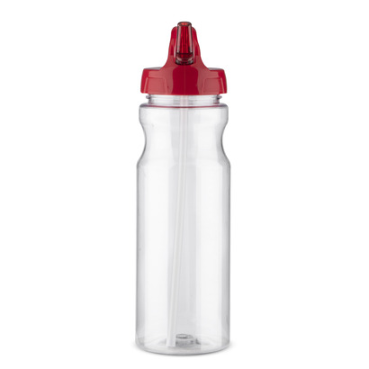 Bidon ze słomką TRANCE 700 ml czerwony