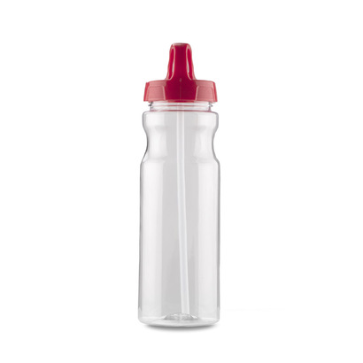 Bidon ze słomką TRANCE 700 ml czerwony