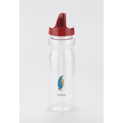 Bidon ze słomką TRANCE 700 ml czerwony