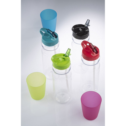 Bidon ze słomką TRANCE 700 ml czarny