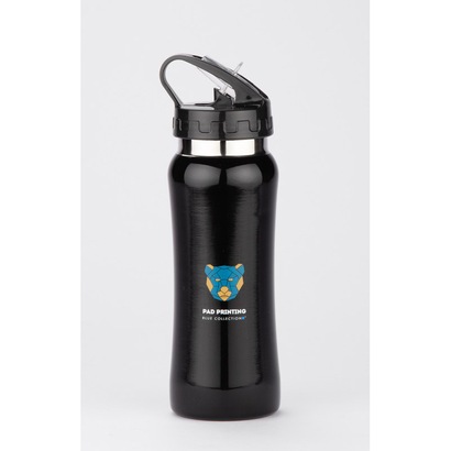 Bidon stalowy PATRO 600 ml czarny