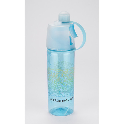 Bidon ze zraszaczem SPRAY 600 ml niebieski