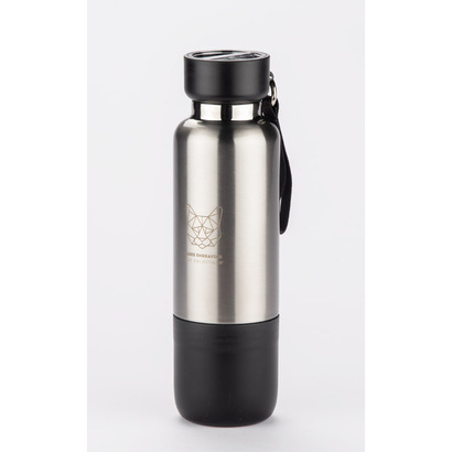 Butelka termiczna ze smyczką RON 500 ml czarny