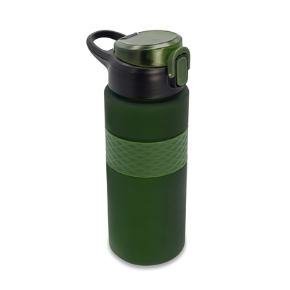 Bidon ze słomką NOVIQ 700 ml ciemny zielony