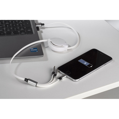 Kabel USB 3 W 1 BALJO biały