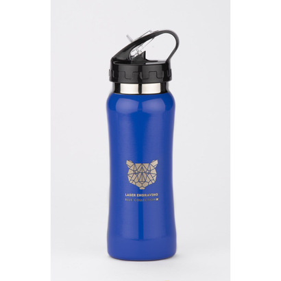 Bidon stalowy PATRO 600 ml niebieski