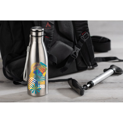Butelka stalowa 600 ml KONRA srebrny