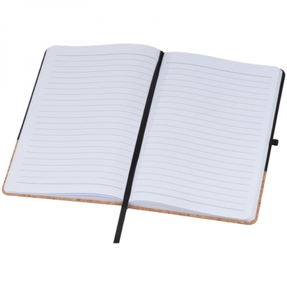Notes A5 z elementami z korka NANTES czarny
