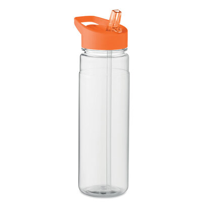 RPET butelka 650ml PP flip lid ALABAMA pomarańczowy
