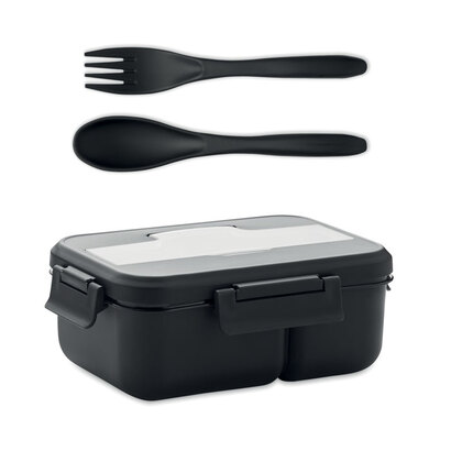 Lunch box ze sztućcami z PP MAKAN