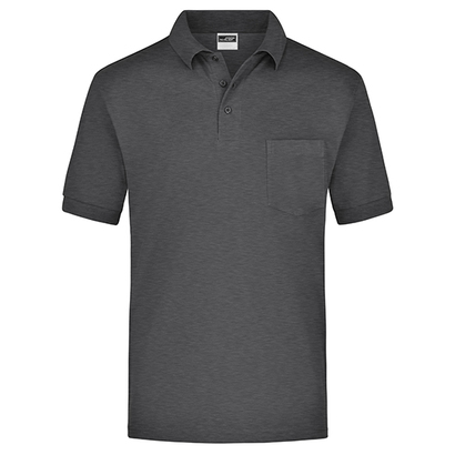 Polo-Piqué Pocket Anthracite Melange