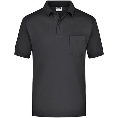 Polo-Piqué Pocket Black