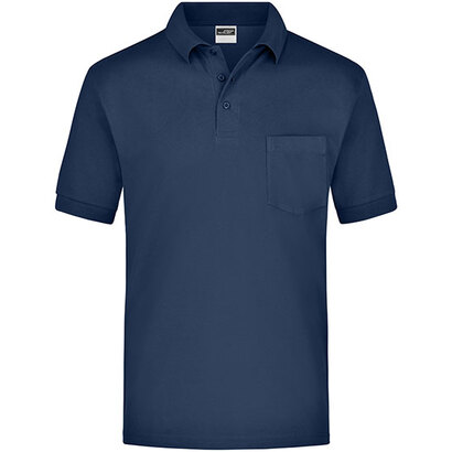 Polo-Piqué Pocket Navy