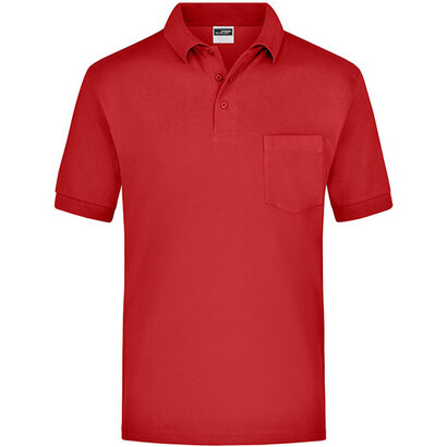 Polo-Piqué Pocket Red