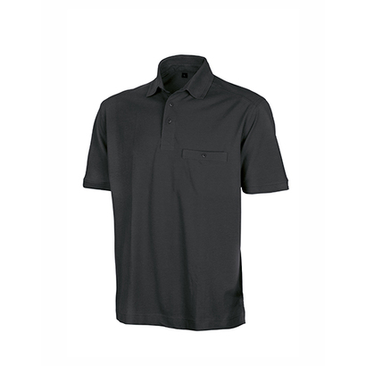 Apex Pocket Polo Shirt Black