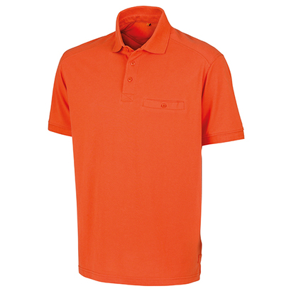 Apex Pocket Polo Shirt Orange